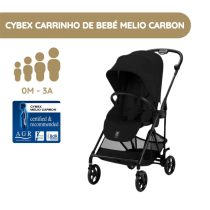 Cybex Carrinho de Bebé Melio Carbon - Magic Black