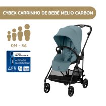 Cybex Carrinho de Bebé Melio Carbon - Stormy Blue