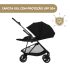 Cybex Carrinho de Bebé Melio Carbon capota xxl com proteção UPF 50+