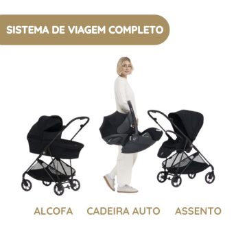 Cybex Carrinho de Bebé Melio Carbon sistema de viagem completo