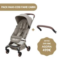 Maxi-Cosi Carrinho de Bebé Fame Cabin + Apoio de Braços - Sapphire Sand