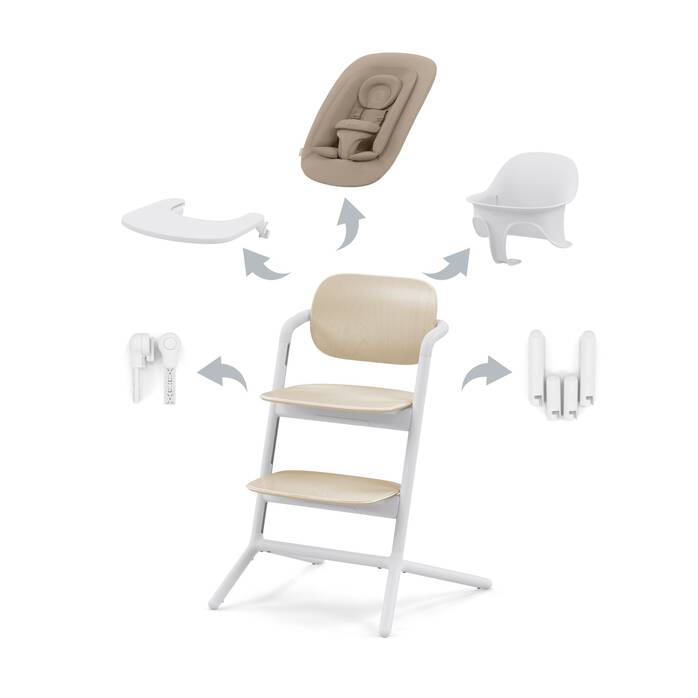 Cybex Cadeira da Papa Lemo 4 em 1 – Sand White