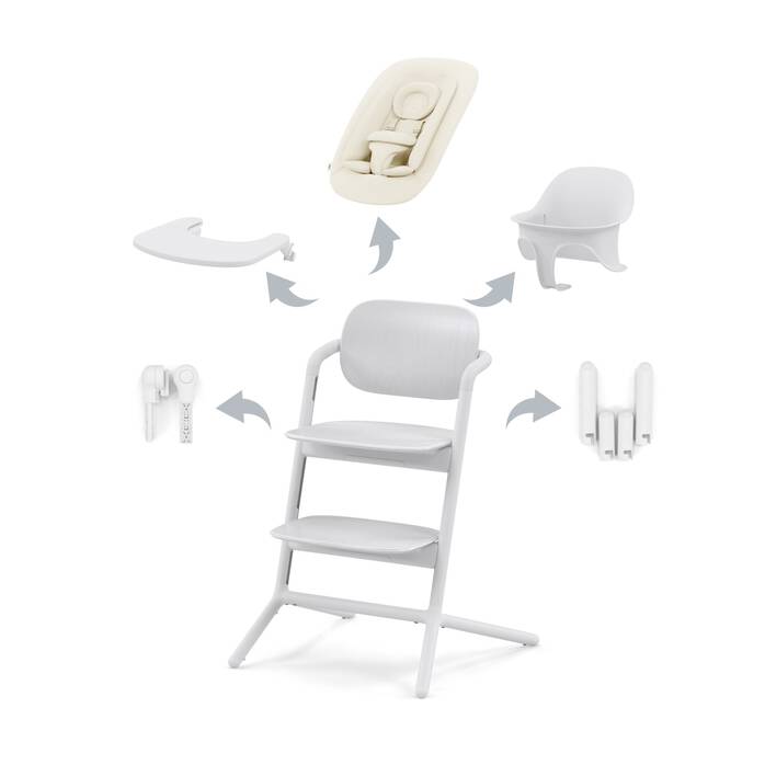Cybex Cadeira da Papa Lemo 4 em 1 – All White