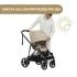 cybex carrinho de bebé e-gazelle s tpe capota xxl com proteção FPU 50+