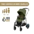 Cybex Carrinho de Bebé e-Gazelle S TPE - Moss Green