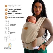 Isara Mochila Portabebé Elite - Sandstone Linen