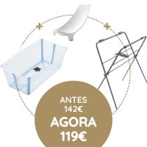 Stokke Flexi Bath + Redutor + Suporte - Ocean Blue