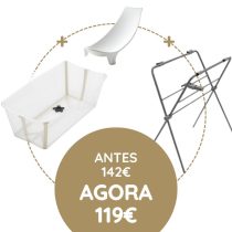 Stokke Flexi Bath + Redutor + Suporte - Sandy Beige