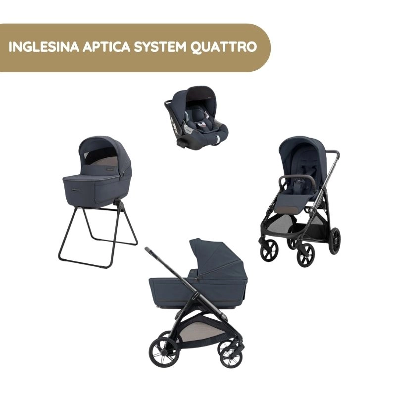 Carrinho de Bebé Inglesina Aptica System Quattro – Sapphire Blue